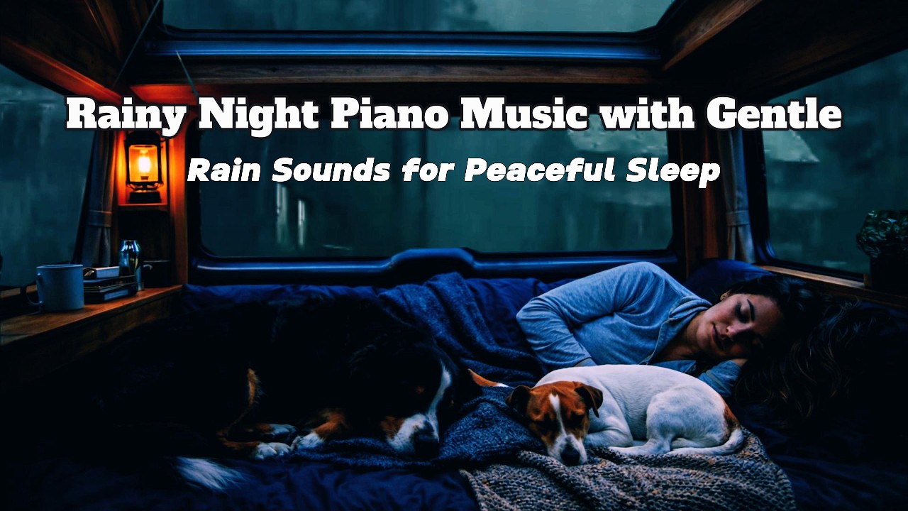 Relaxing Piano & Rain Sounds for Deep Sleep – 8 Hour Calm Night Ambience