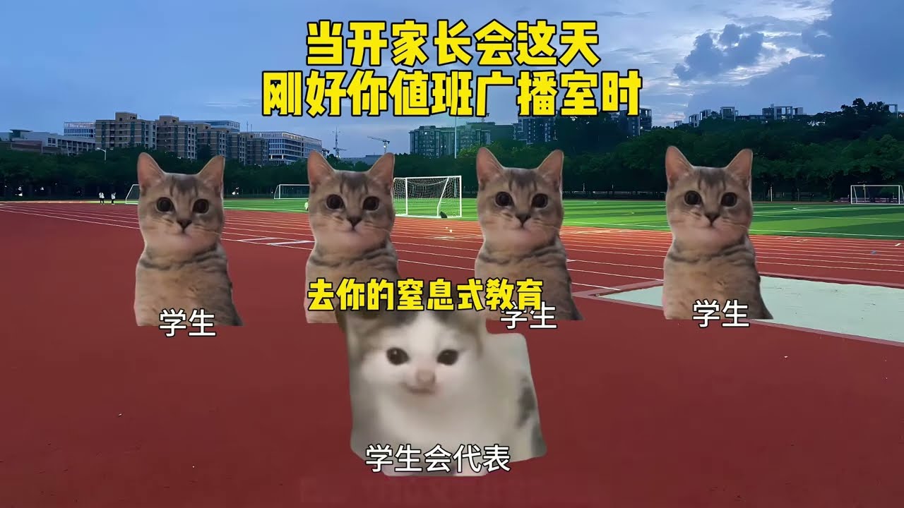 当开家长会这天刚好你值班广 播室时 #猫meme #猫meme小剧场 #猫meme剧场 #内容过于真实  #搞笑
