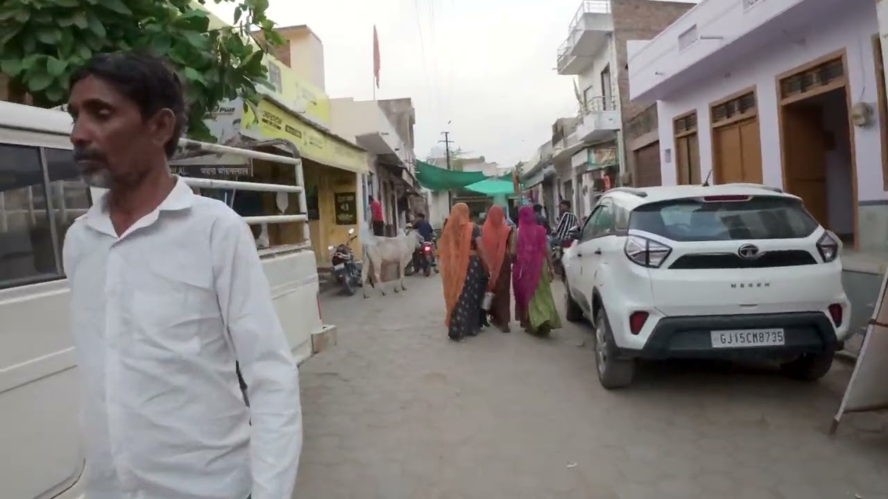 Rajasthan village sanderao 4k walk tour