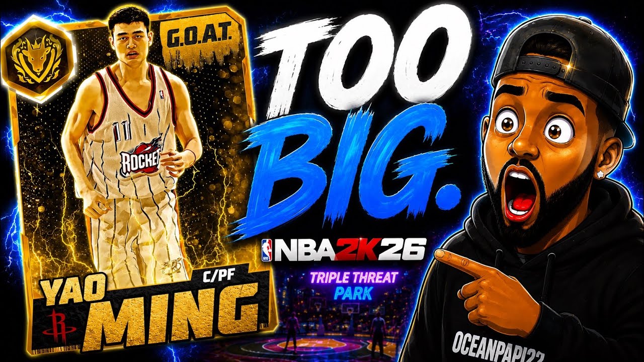 🔥 TOO BIG... GOAT Yao DOMINATED Triple Threat Park! 😳 #NBA2K26 #MyTEAM