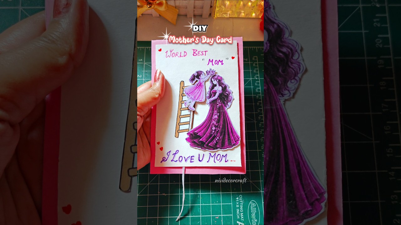 Diy Mother's Day Card &hearts;️| Mother's Day gift #shorts #viral #trending #craft #mother #aesthetic #diy
