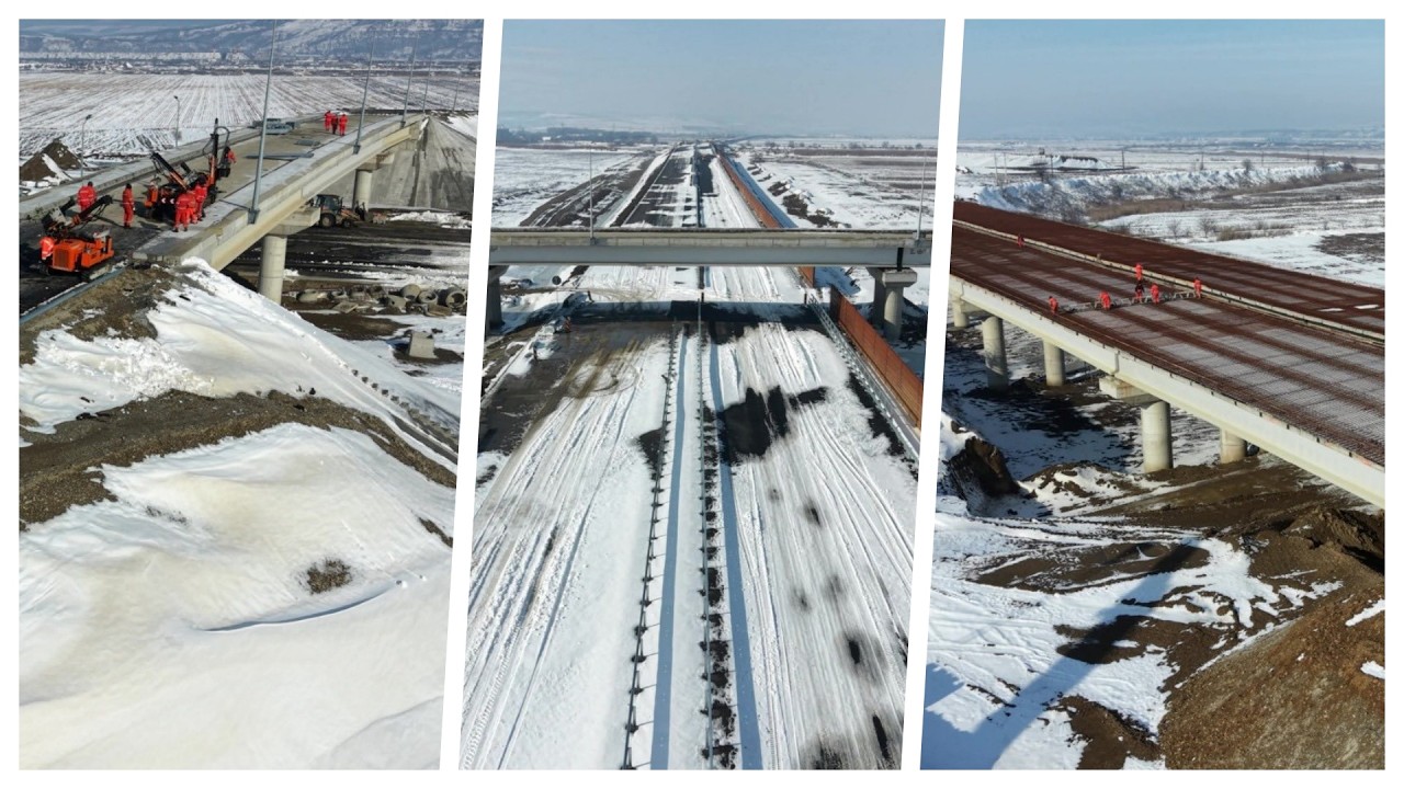 A7 się nie zatrzymuje! ❄️ Niesamowite zdjęcia mołdawskiej autostrady w środku zimy!
