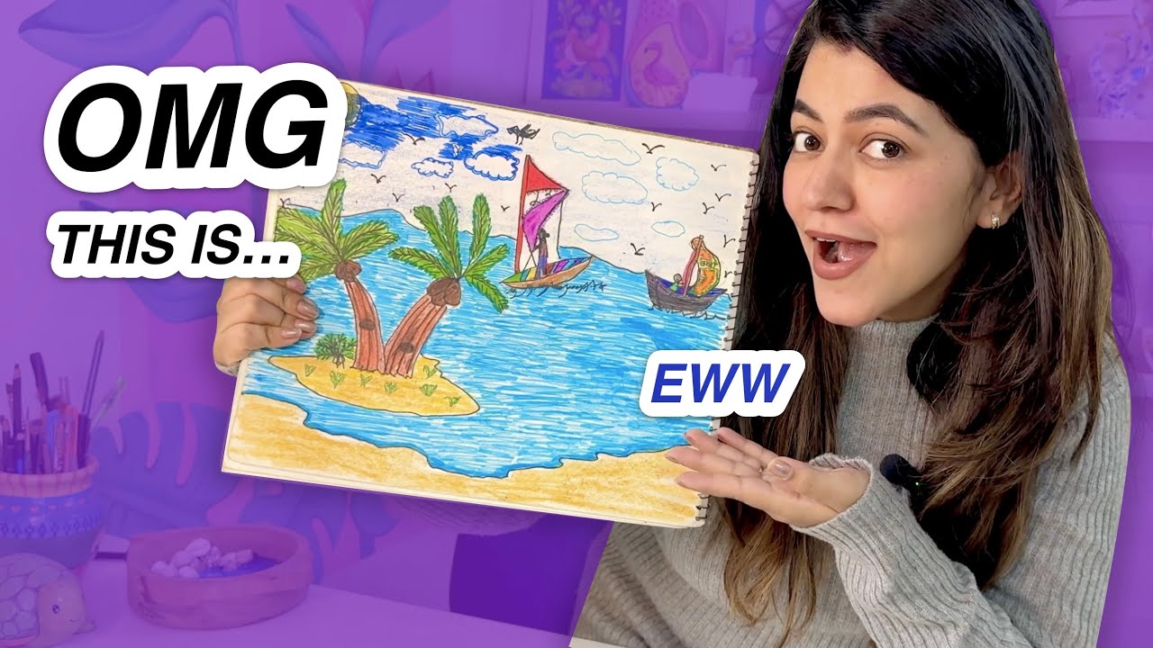 Recreating My Childhood Artworks 😱