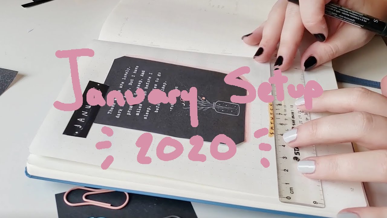 January 2020 Bullet Journal Setup | simple & easy
