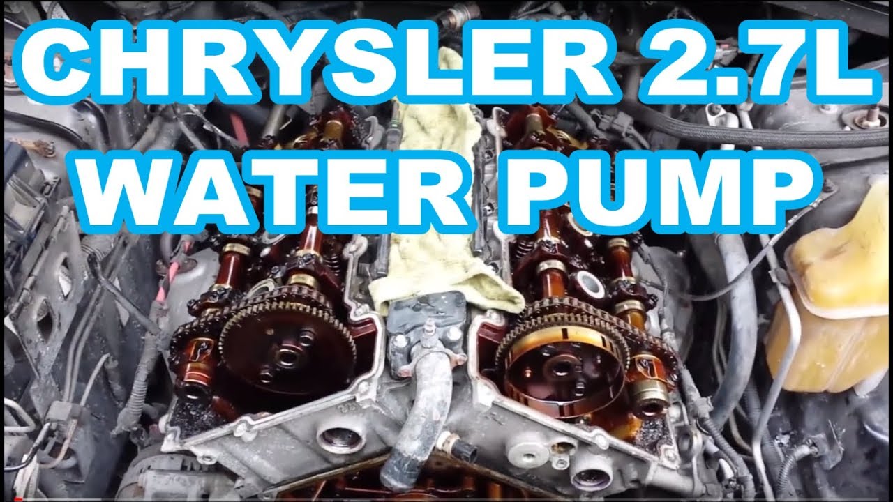 ЗАМЕНА ВОДЯНОГО НАСОСА ОБЗОР ДВИГАТЕЛЯ CHRYSLER 2.7L не руководство по ремонту Intrepid Avenger D...