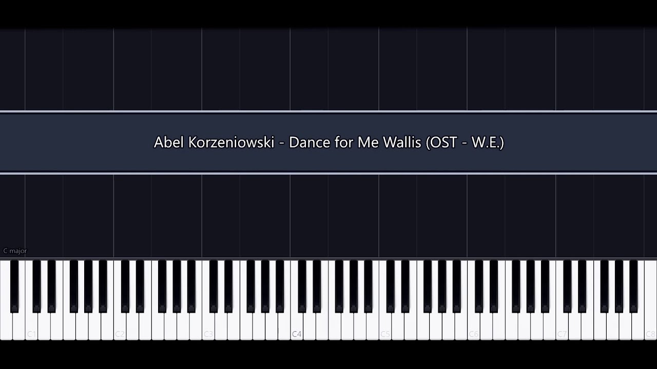 Abel Korzeniowski - Dance for Me Wallis // Piano Cover (OST - W.E.) // Synthesia+MIDI