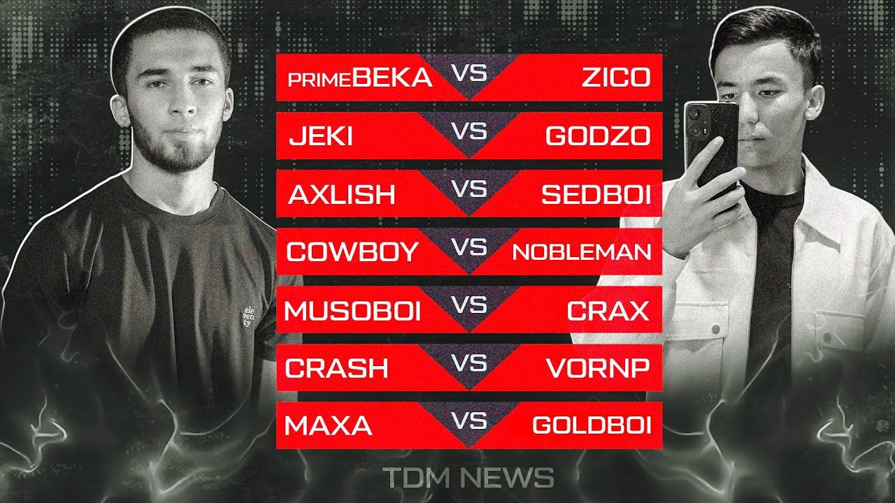 TDM NEWS SHOWMATCH O'YINLARI. GODZO, CRASH, BEKA, JEKI, COWBOY