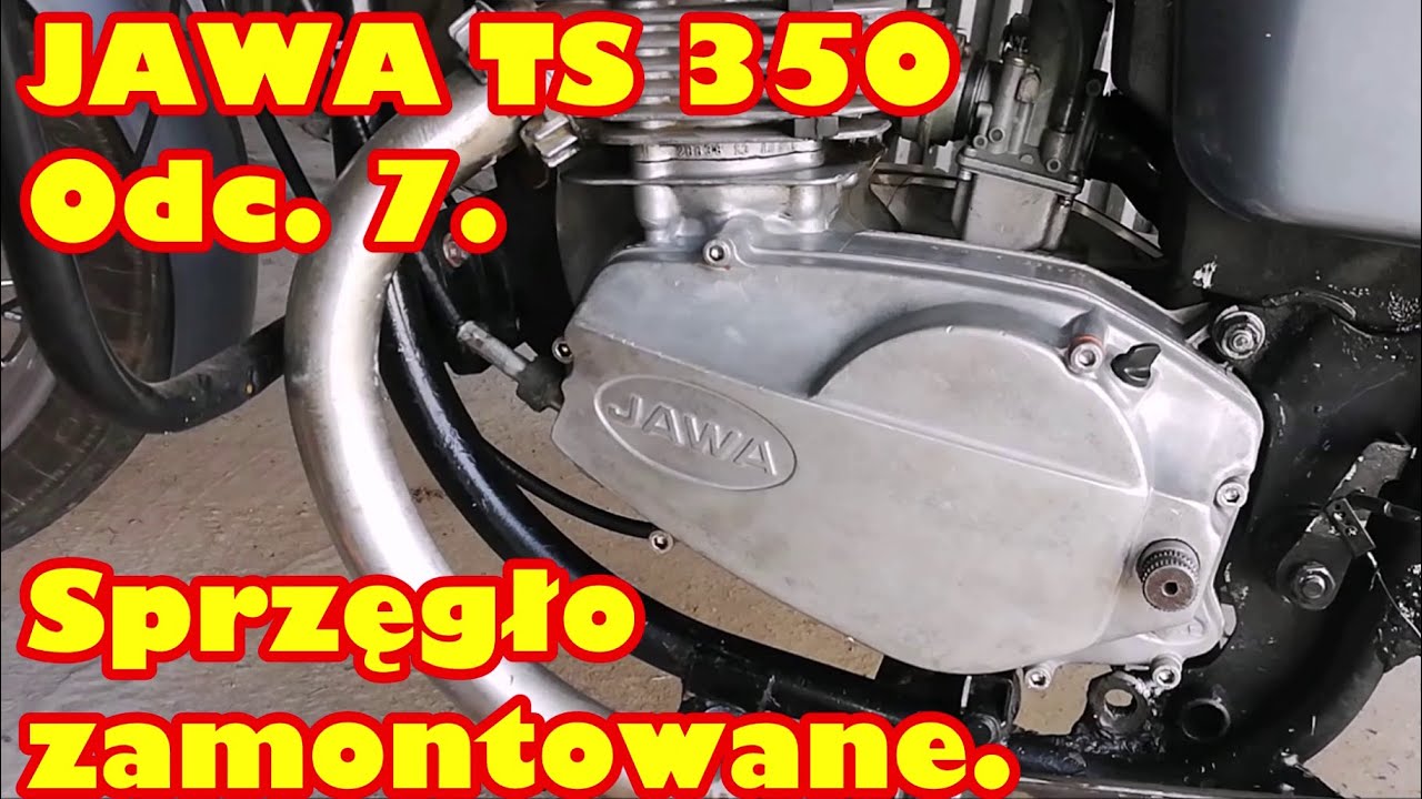 7.Jawa TS350. Historia prawdziwa.Montaż sprzęgła i regulacja(Clutch assembly and adjustment)