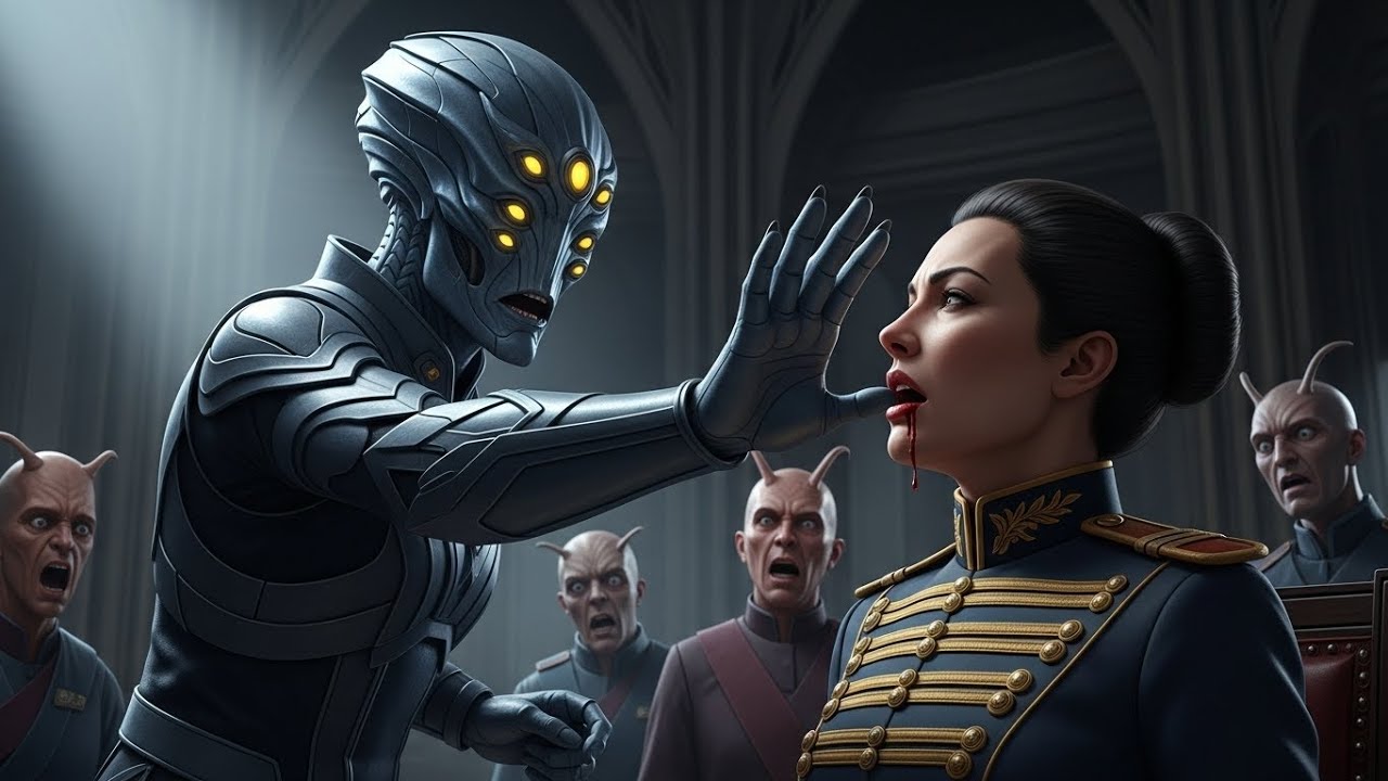 One slap  Five seconds later, the alien commander’s head was gone, and the galaxy knew why