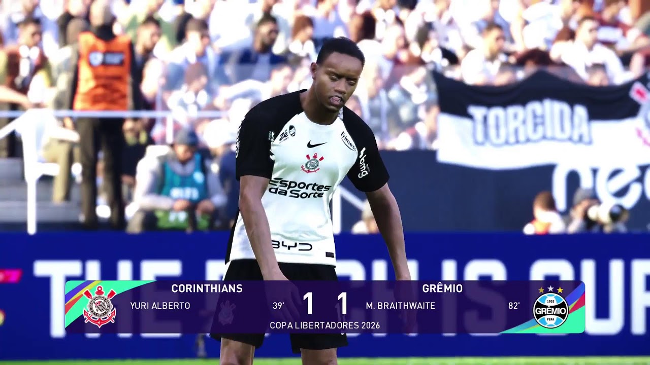 Corinthians 1x1 Grêmio - Oitavas de Final (Ida) / Copa Libertadores 2026 (3) * eFootball™ 2026