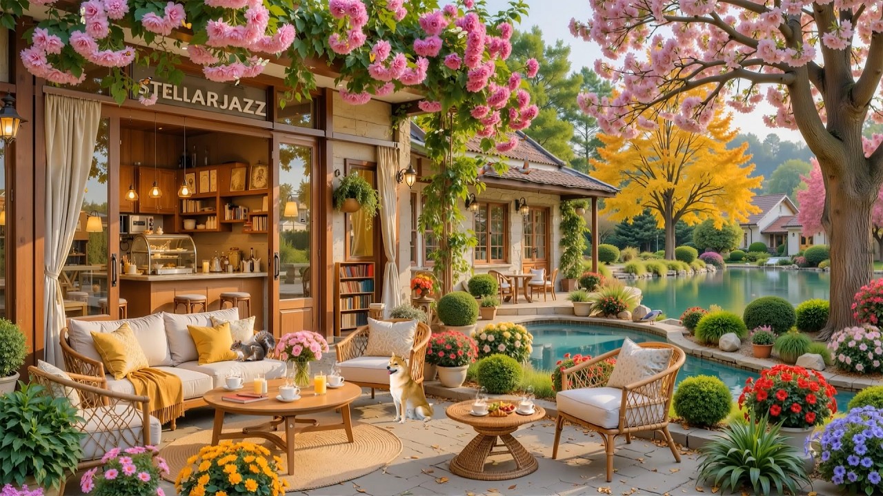 Gentle Spring Jazz By The Lake - Relaxing Spring Jazz Music For Working, Studying