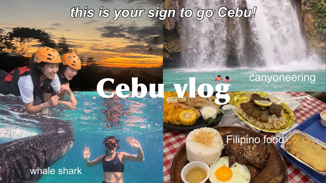 Why you need to go CEBU vlog 2024 | 4D3N itinerary | whale shark, canyoneering, Filipino food 🐋✈️