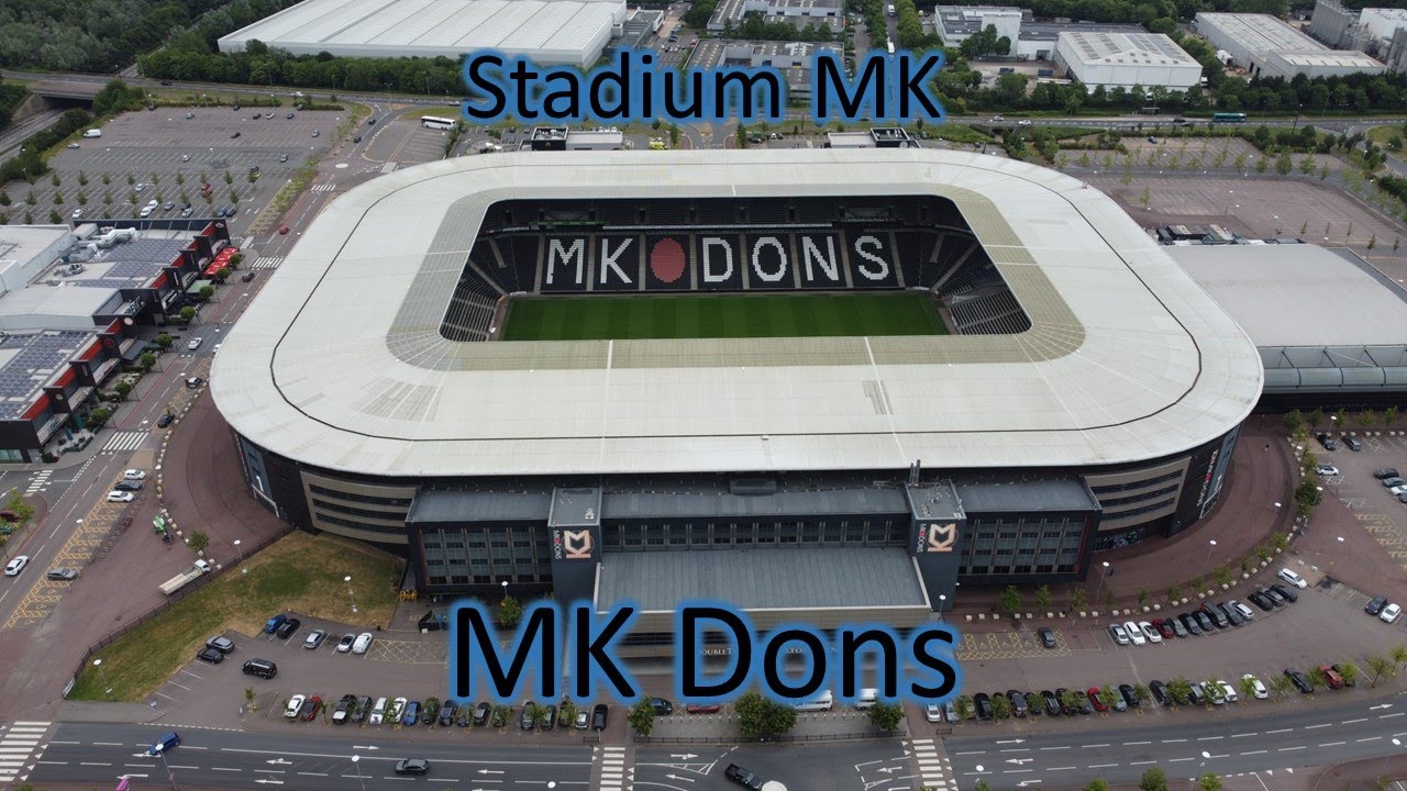 Ep1. Stadium MK, by drone. Home of MK Dons, Relegated to League 2 for the 2023/24 season.