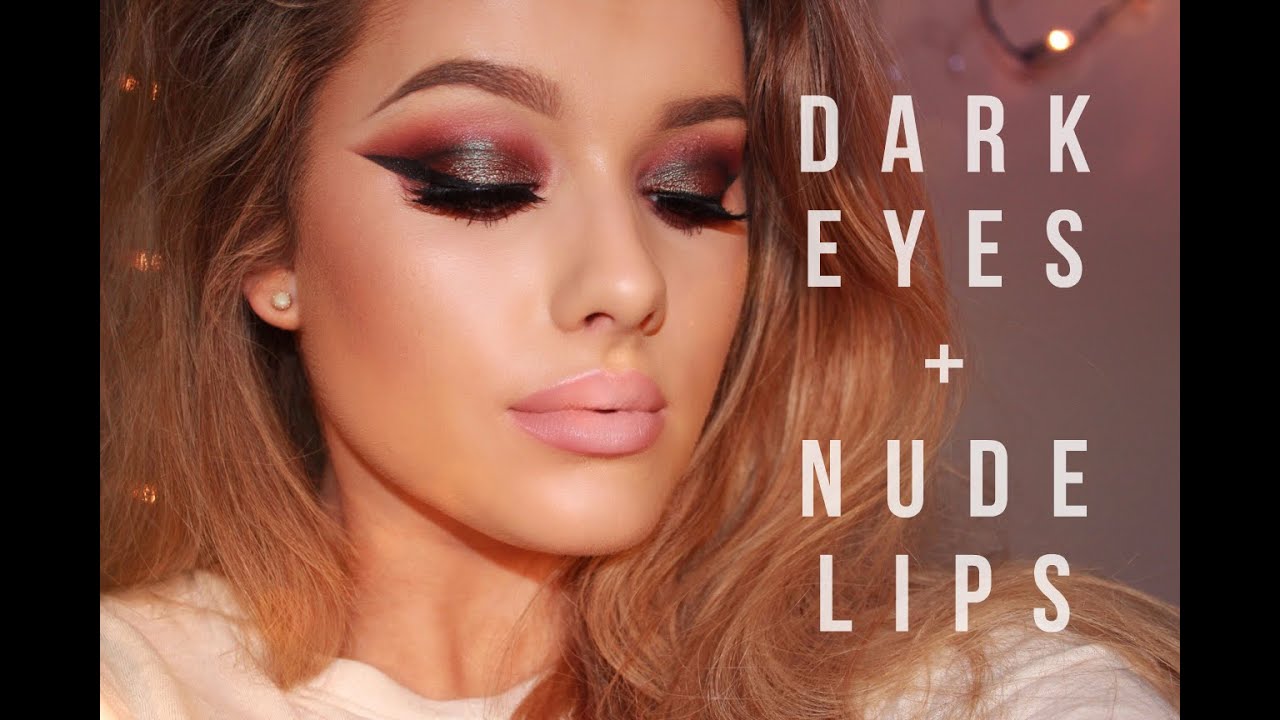 Night Out/Clubbing Make up Tutorial - Dark eyes & Nude lips | Rachel Leary