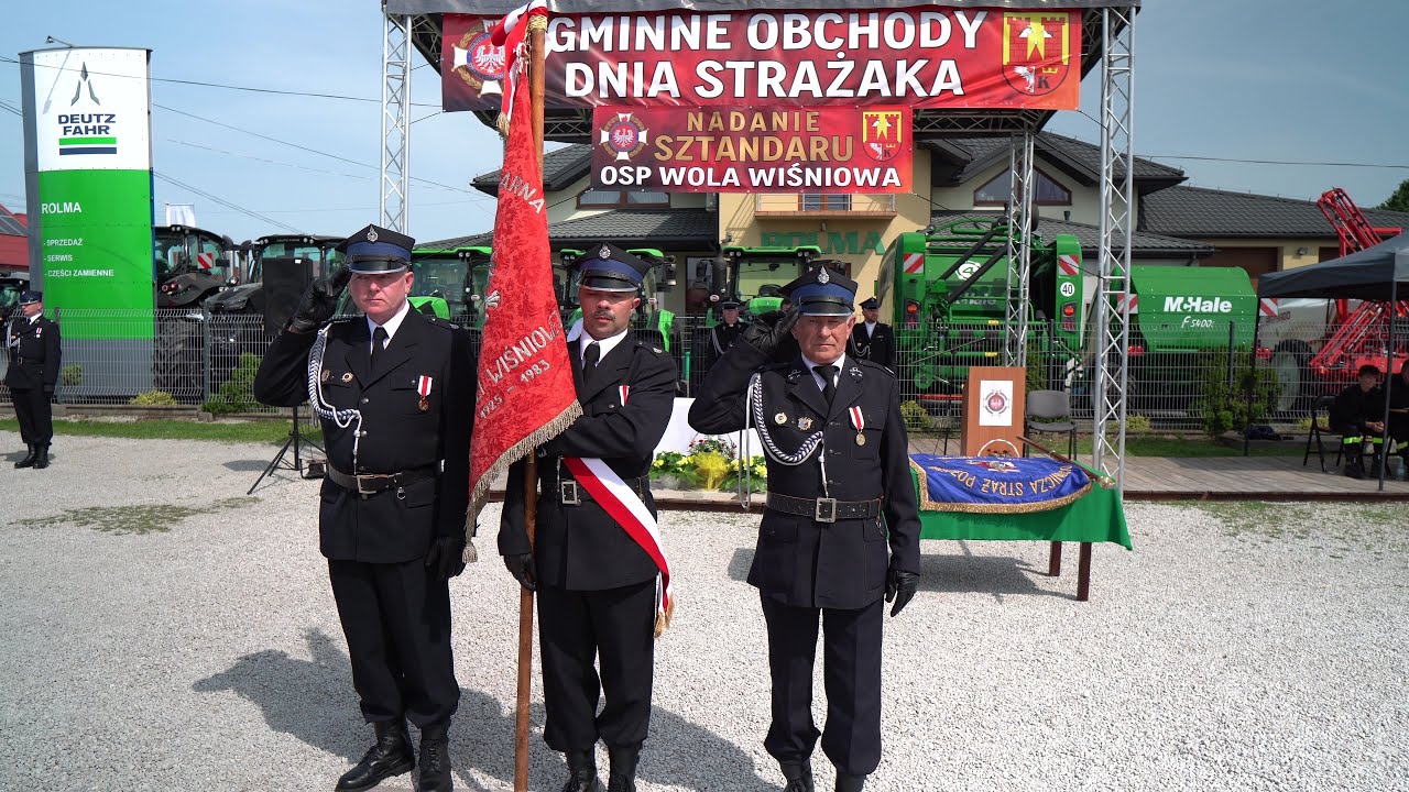 Gminne obchody Dnia Strażaka i przekazanie sztandaru dla OSP Wola Wiśniowa