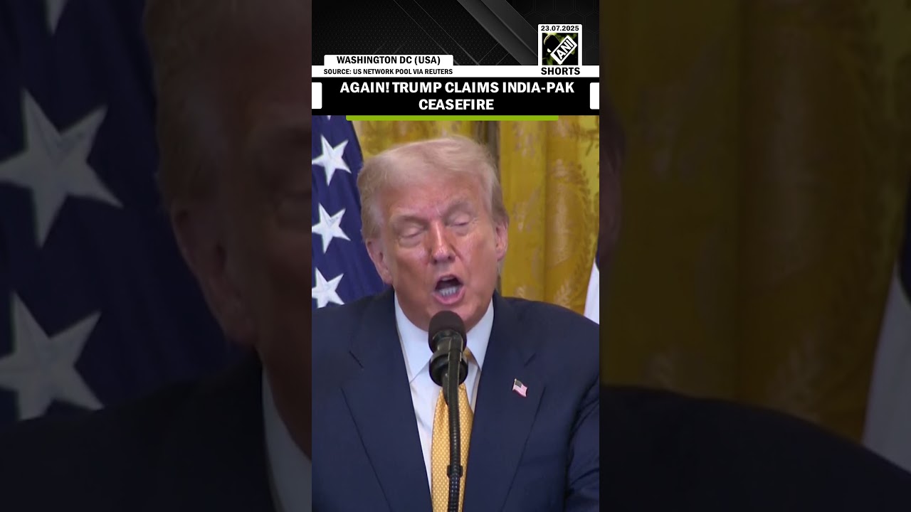 Again! US President Trump claims India-Pakistan ceasefire