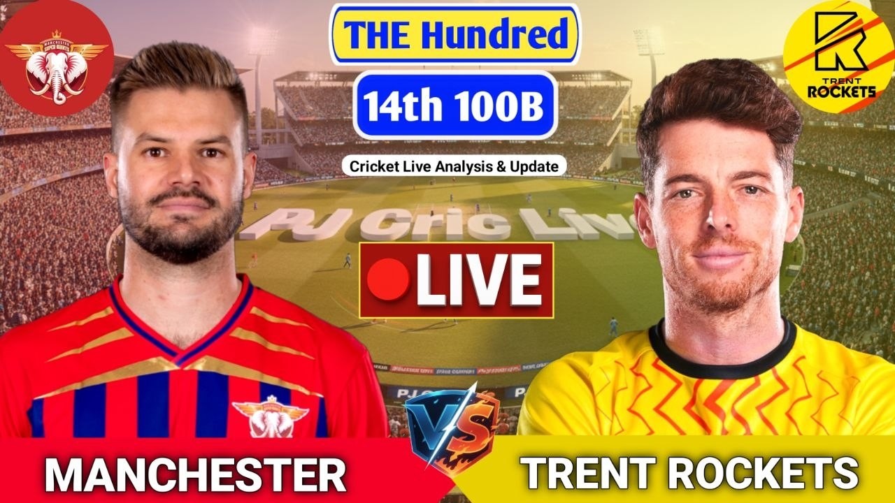 Manchesters Super Vs Trent Rockets Match | Live Score Analysis & Discussion | The Hundred Cricket