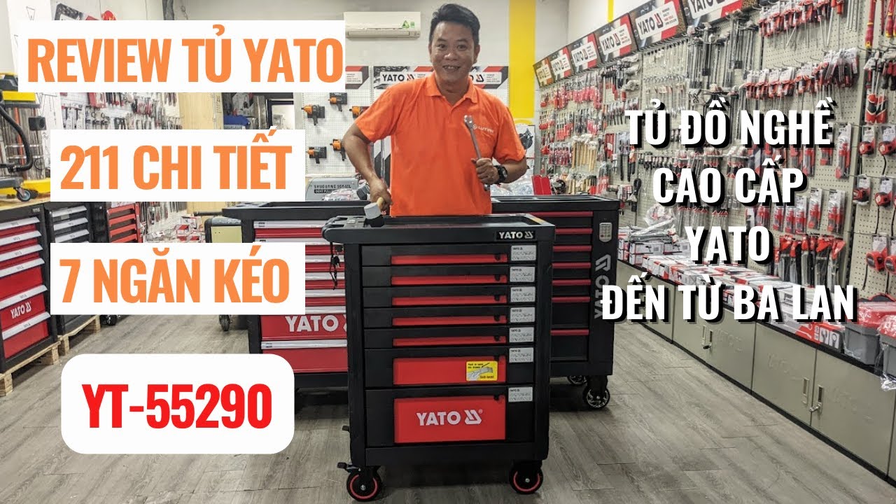 REVIEW | YT-55290 | 211 CHI TIẾT | TỦ ĐỒ NGHỀ CAO CẤP | YATO | TỦ ĐỰNG DỤNG CỤ