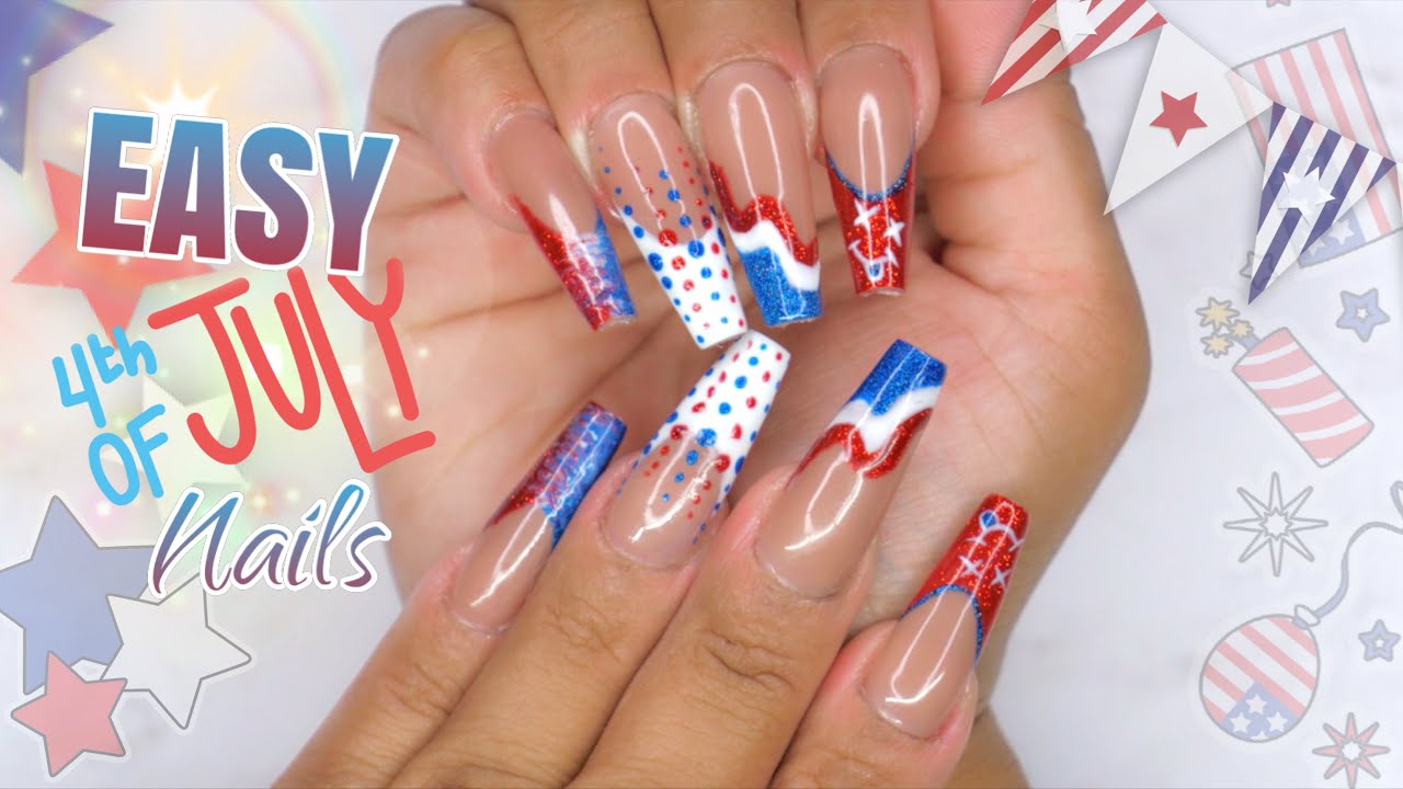 Fourth of July Nails 🇺🇸 | Quick and Easy Nail Design