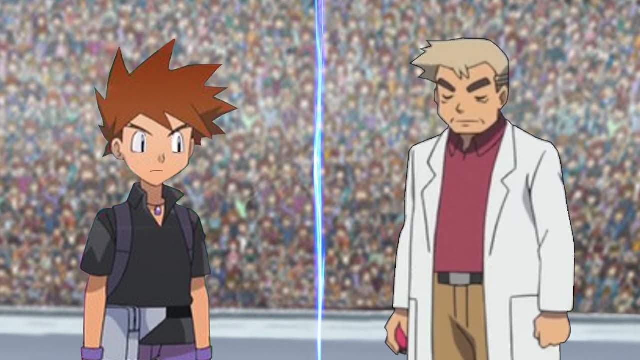 Pokemon Battle USUM: Gary Vs Professor Oak (Pokémon Oak Face Off!)