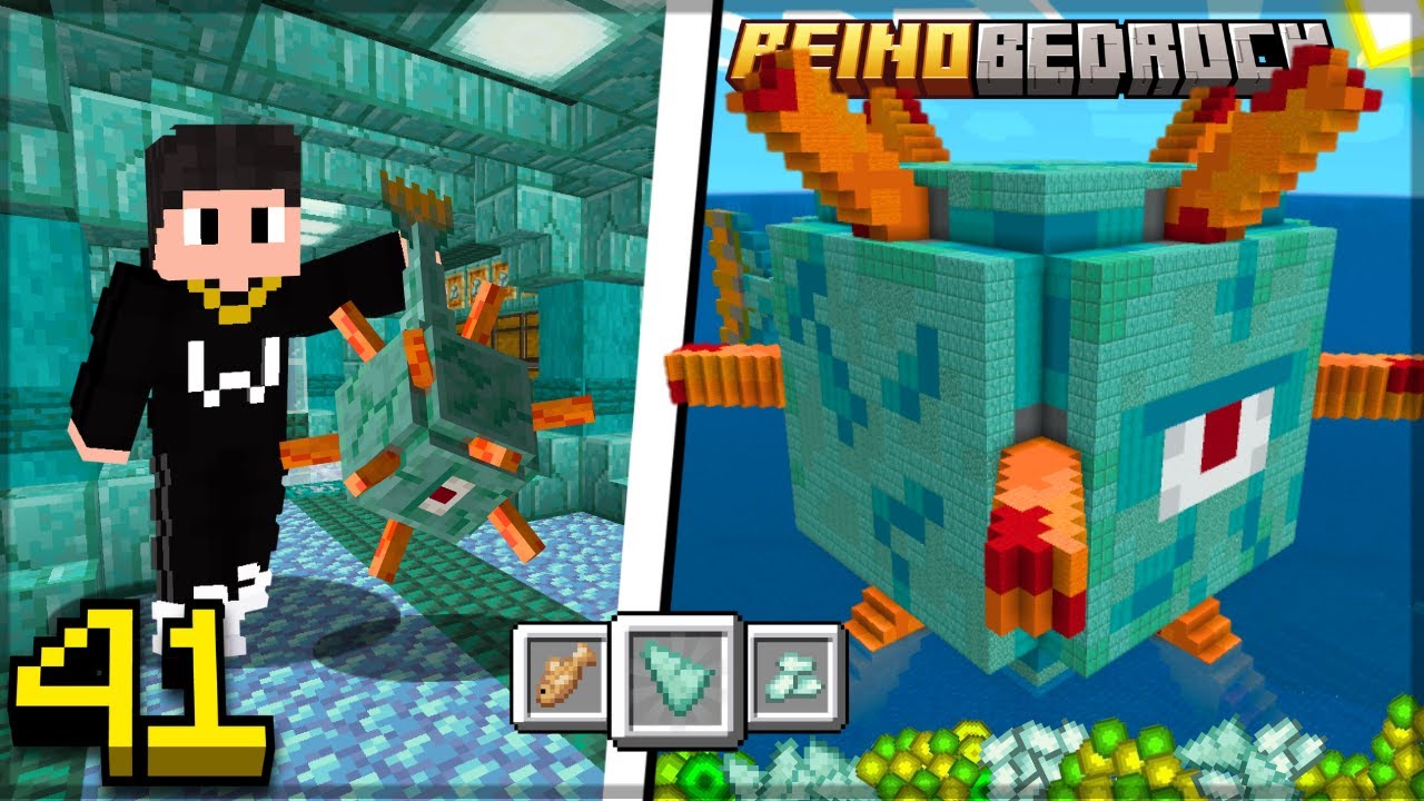 Farm de guardian minecraft bedrock 1.21+ REINO BEDROCK #41