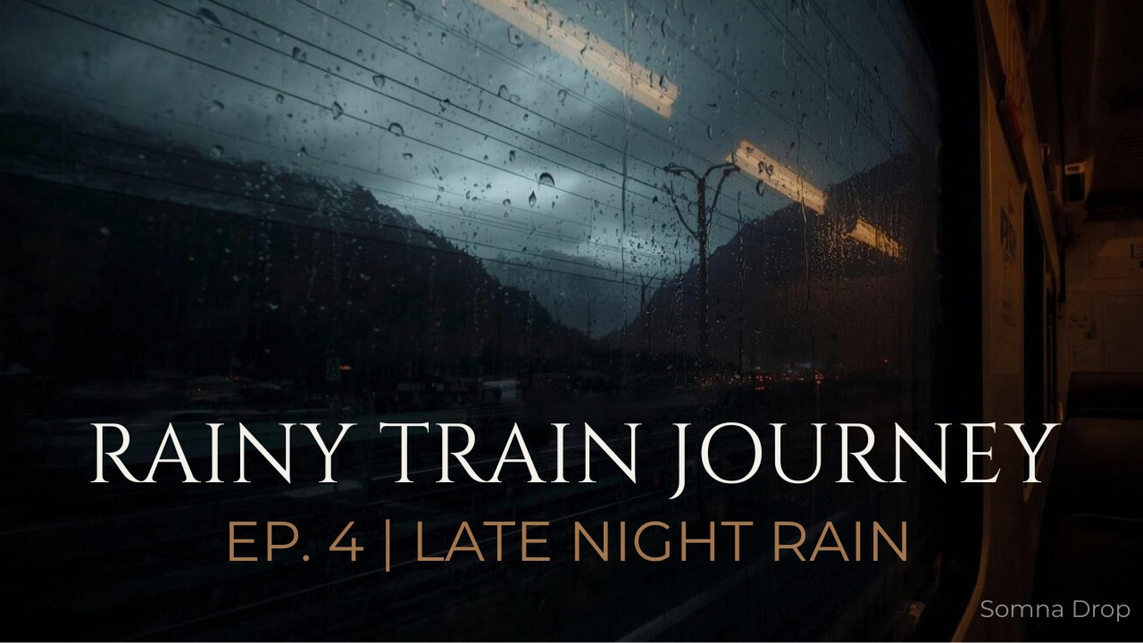 Rainy Train Journey EP 4 | Mountain Night Rain for Deep Sleep
