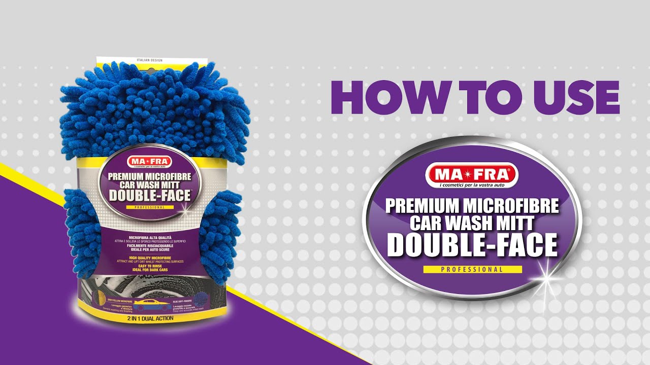 How to use Double Face Microfibre Glove for wash your car - Tips and Tricks by Mafra