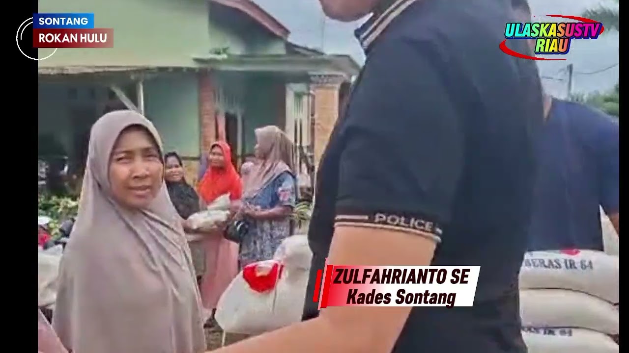 Semangat Berbagi Menyambut Ramadhan, Ratusan Warga Sontang Terima Bantuan Beras