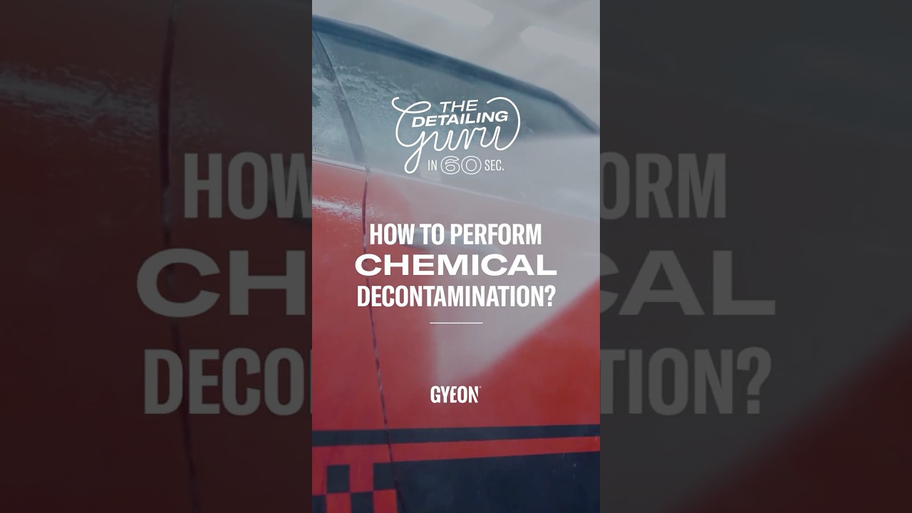 How to perform chemical decontamination? The Detailing Guru