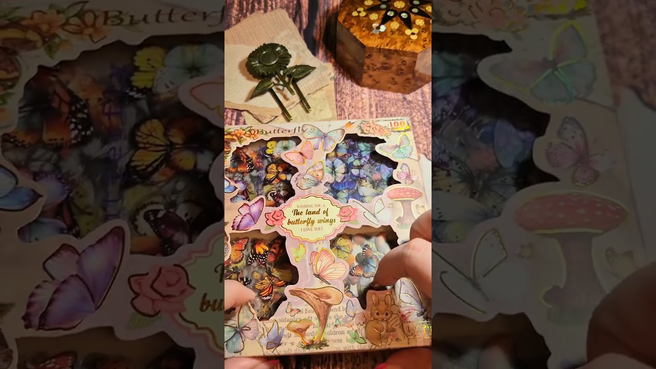 Explore creative journaling with stickers & asmr #fok #journalart