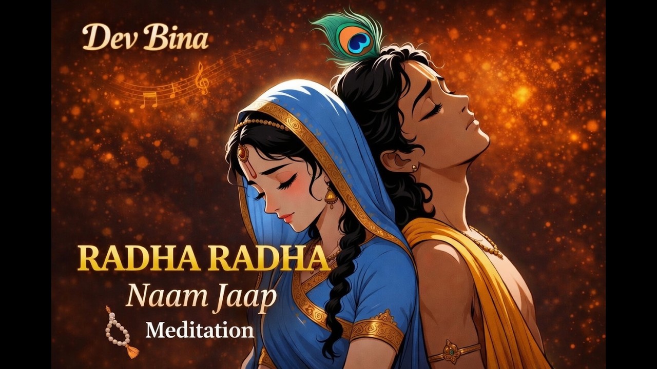 Sri Radha Name Jaap | Deep Soulful Meditation | Use🎧| Dev Bina
