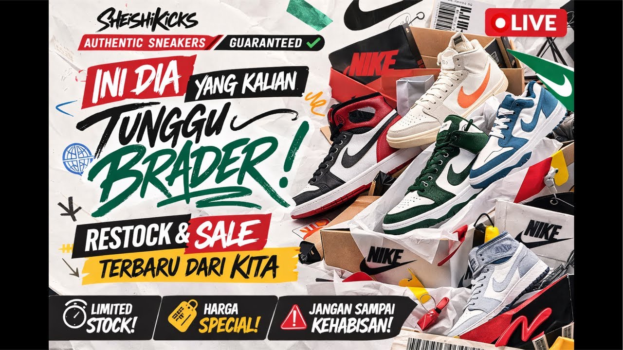 NGABUBURIT SANTAI 🔥 RACUN SNEAKERS + CERITA DROP ADEM HARI INI!