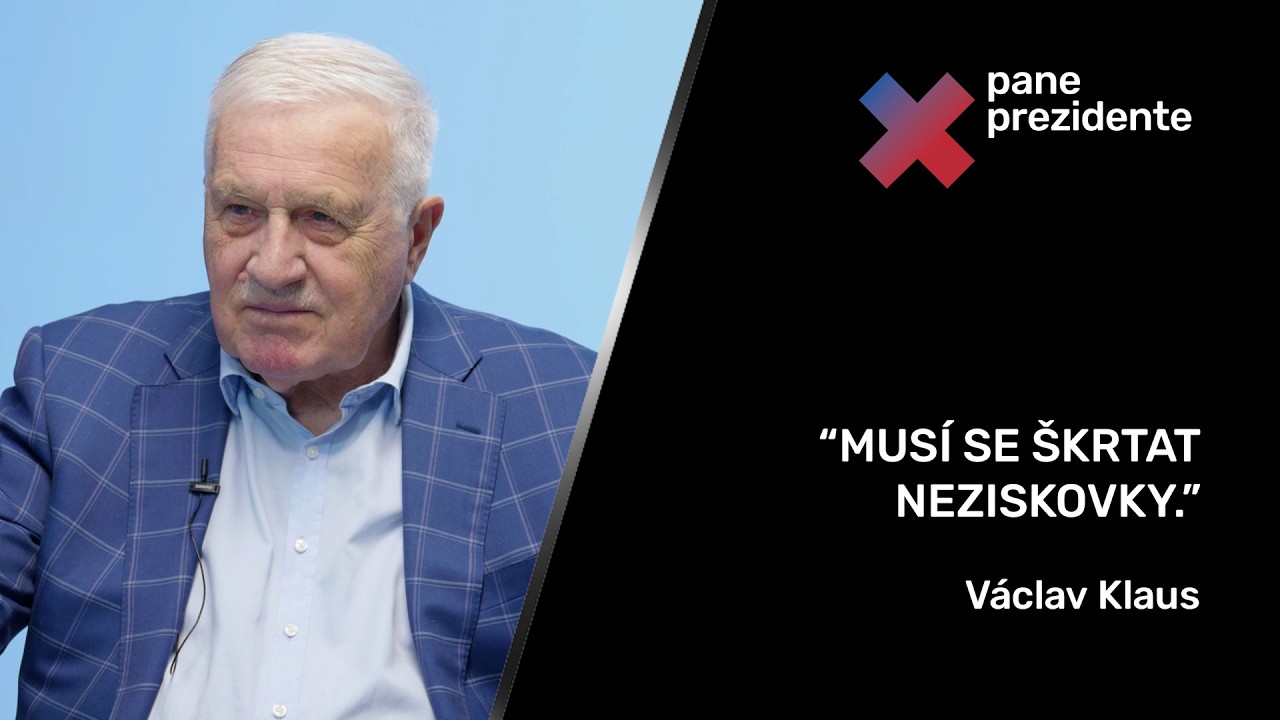 M&eacute; vyj&aacute;dřen&iacute; ke Svěr&aacute;kovi je podvod novin&aacute;řů, stal se v&scaron;ak politikem. | V&aacute;clav Klaus