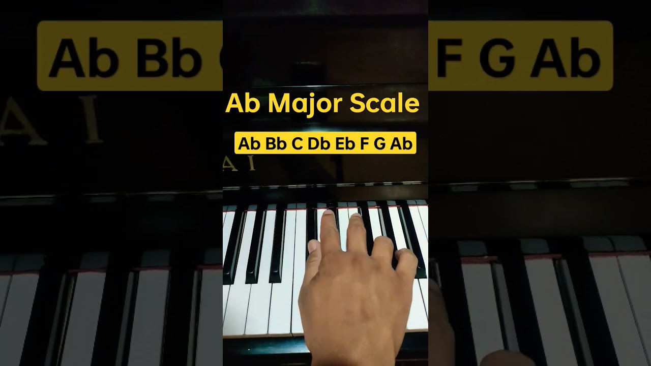 Ab Major Scale - Piano Tutorial