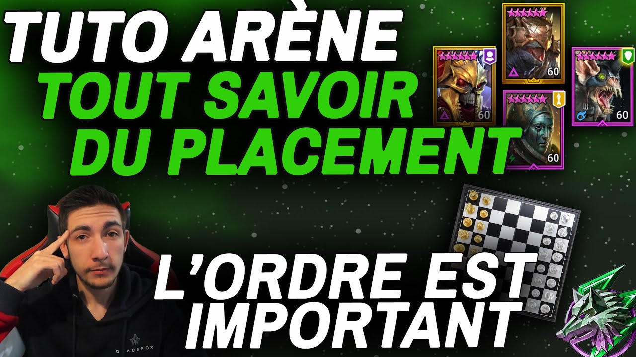 TUTO ARENE | TOUT SAVOIR DU PLACEMENT [Raid Shadow Legends FR]