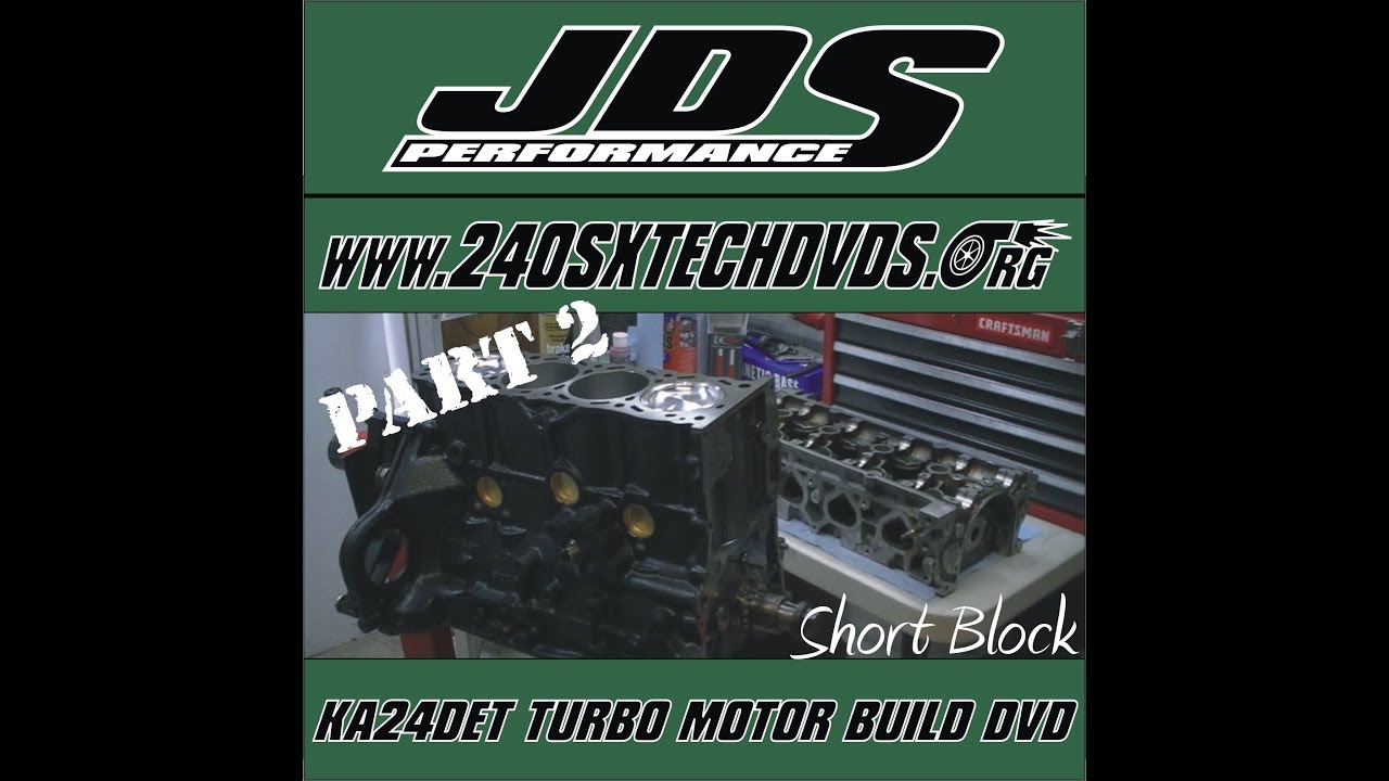 How to Nissan 240sx KA24DE Motor Engine Build DVD Part 2 Short Block Blueprinting S13 S14