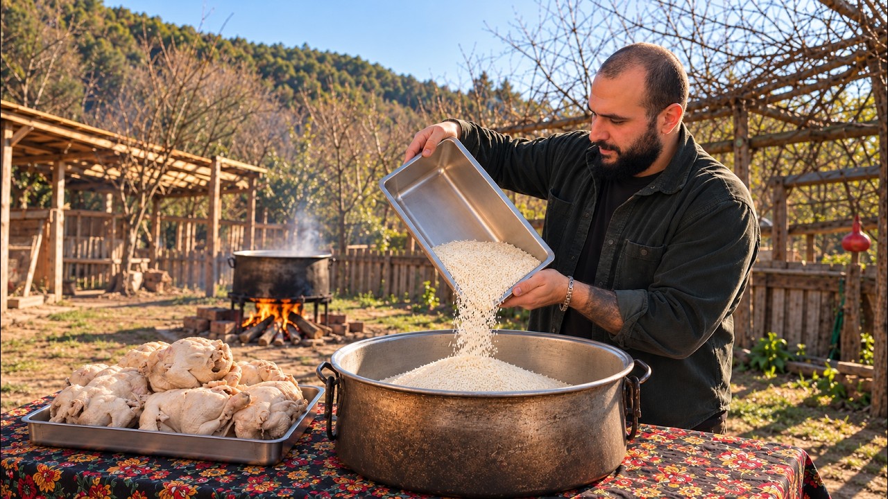 Kadir Gecesi için Dev Kazanda İftar Hazırlığı | Wildfire Kitchen Ramazan Özel