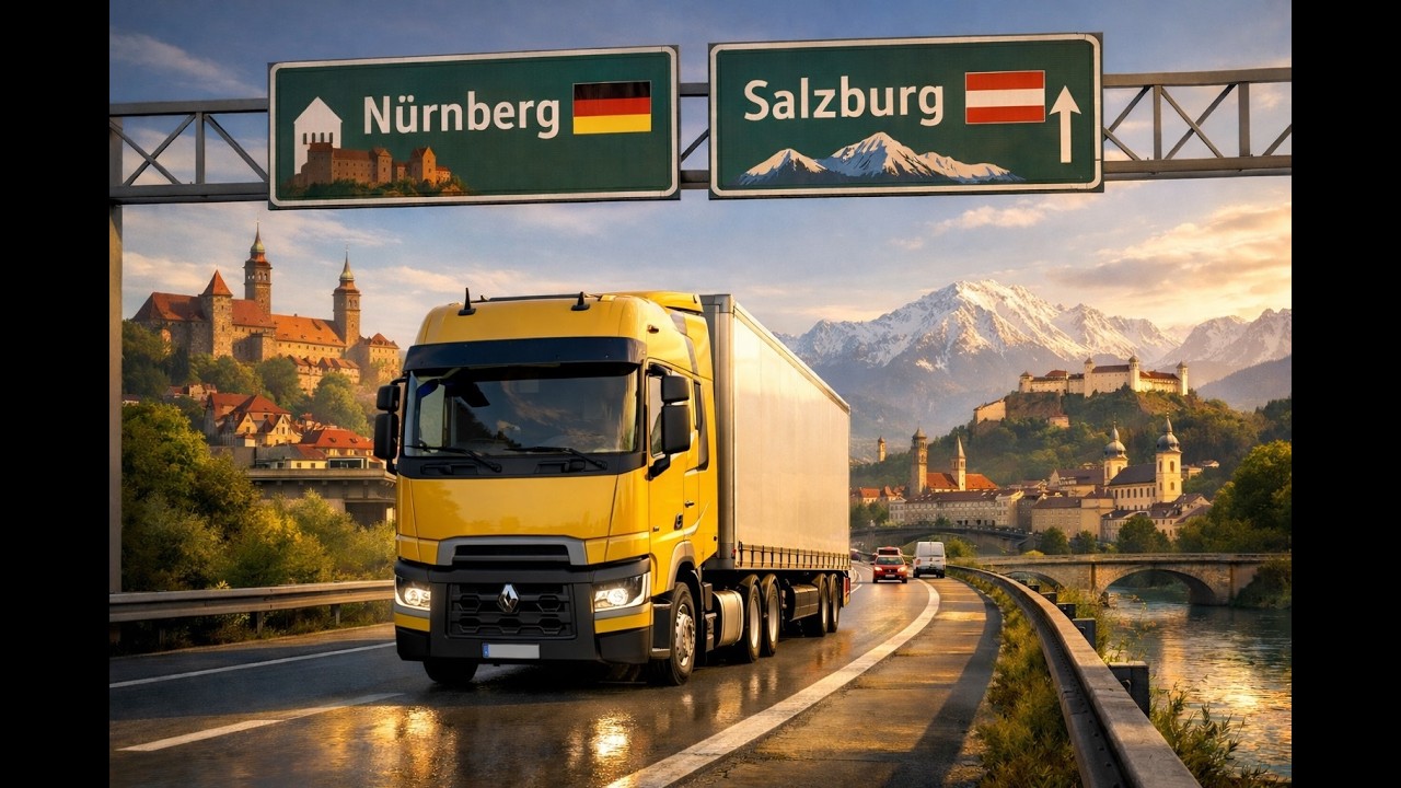 Рейс Нюрнберг — Зальцбург на Renault | Euro Truck Simulator 2 #recommended #рекомендации