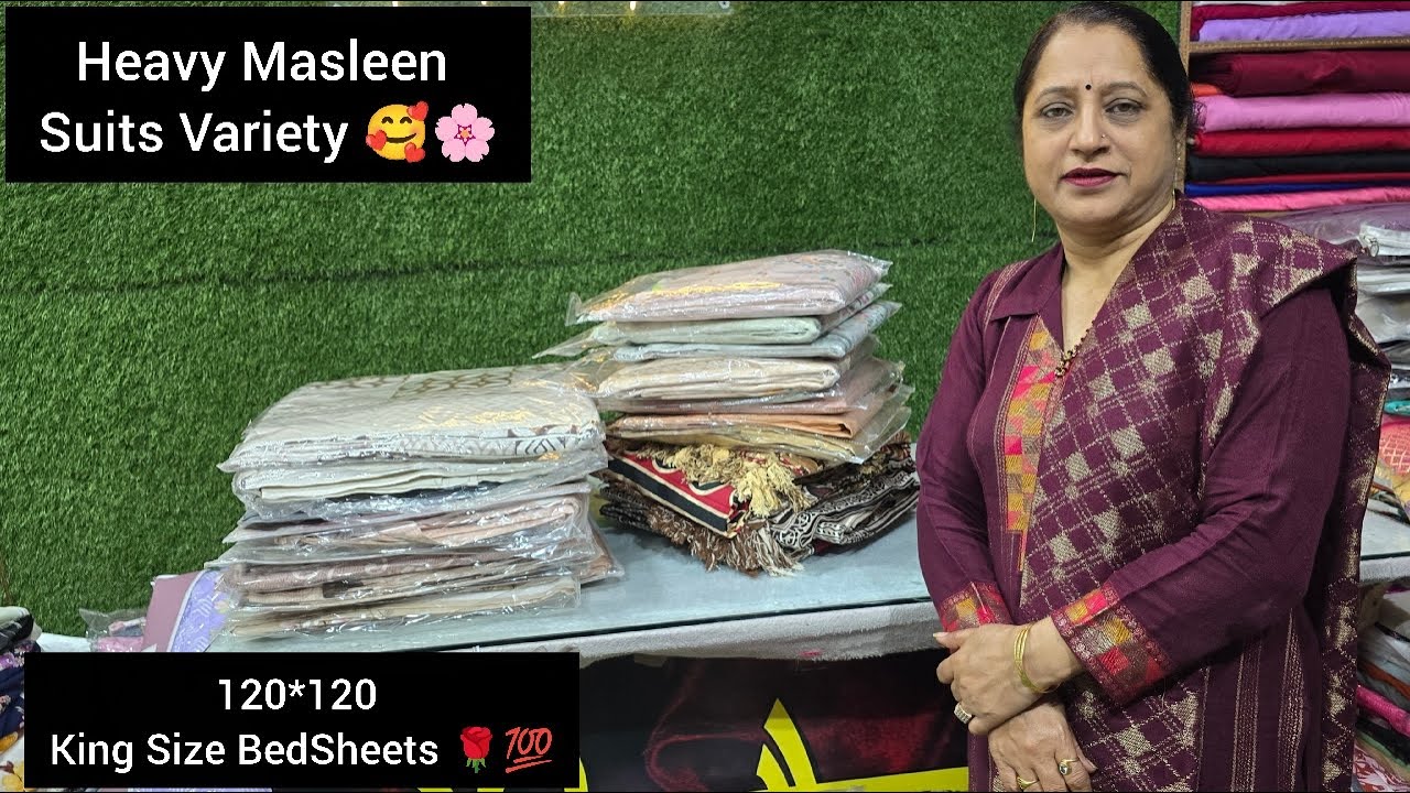 King Size Cotton BedSheets🥰💯, Heavy Masleen Dupatta Set🌸🥰,9728405735📞