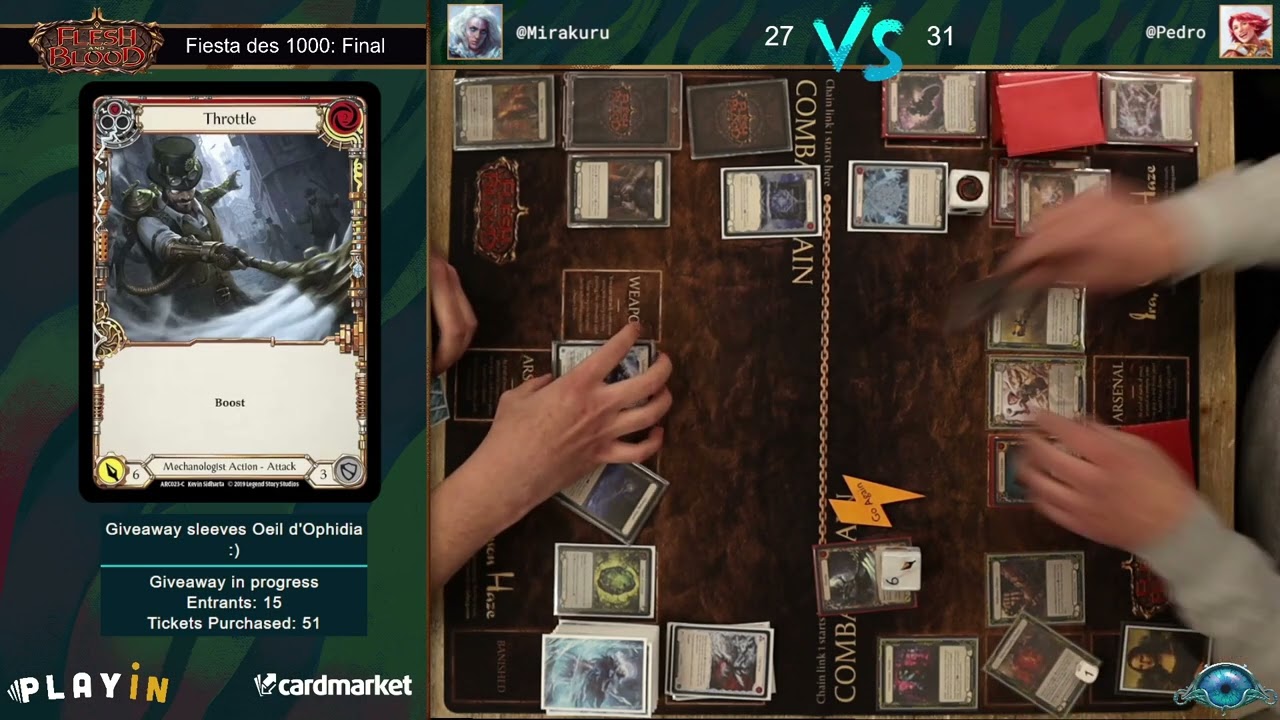 Flesh and Blood - Tournoi de FaBFR1000 - FINALE - Mirakuru (Iyslander) vs Pedro (Dash)