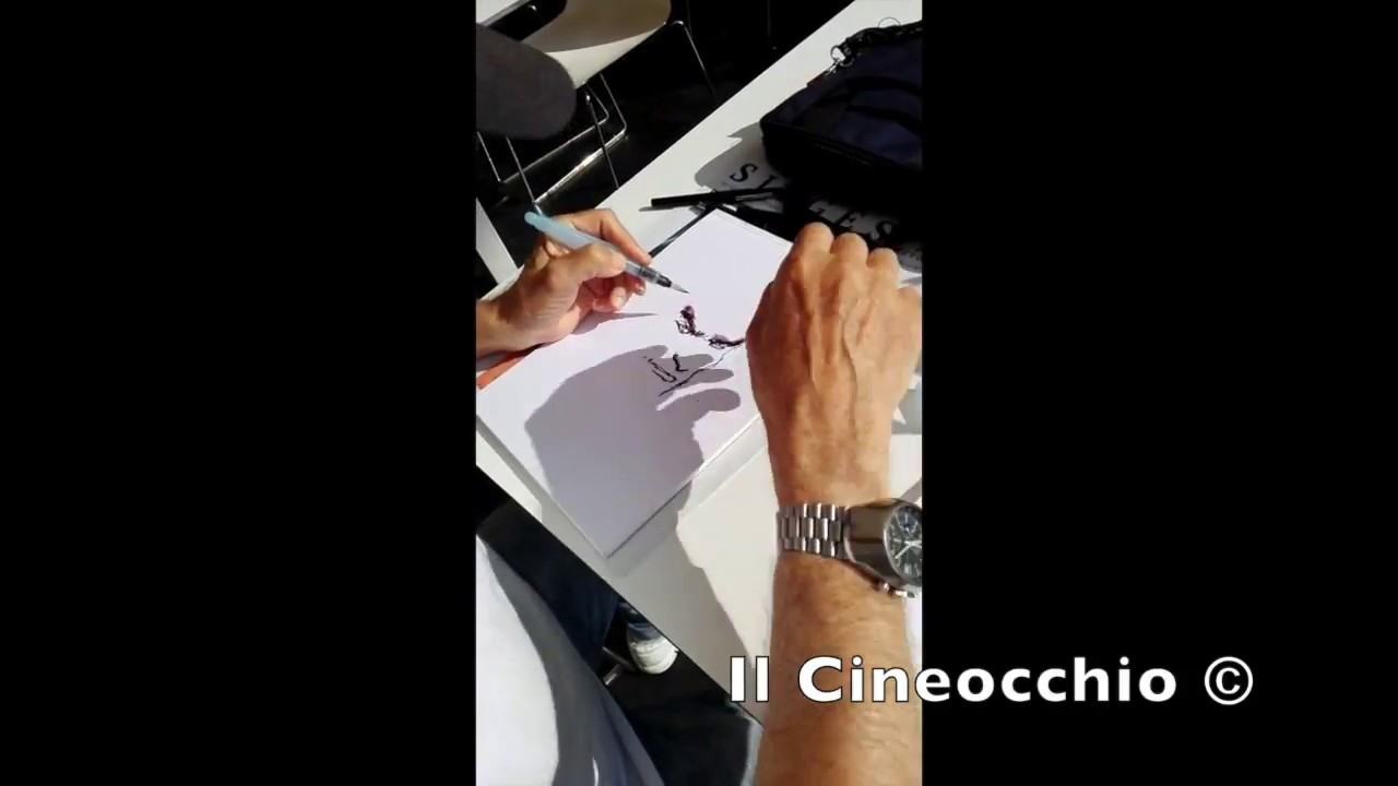 Juan Giménez disegna il Meta-Barone / Juan Giménez drawing a Metabaron (Sitges 2017)