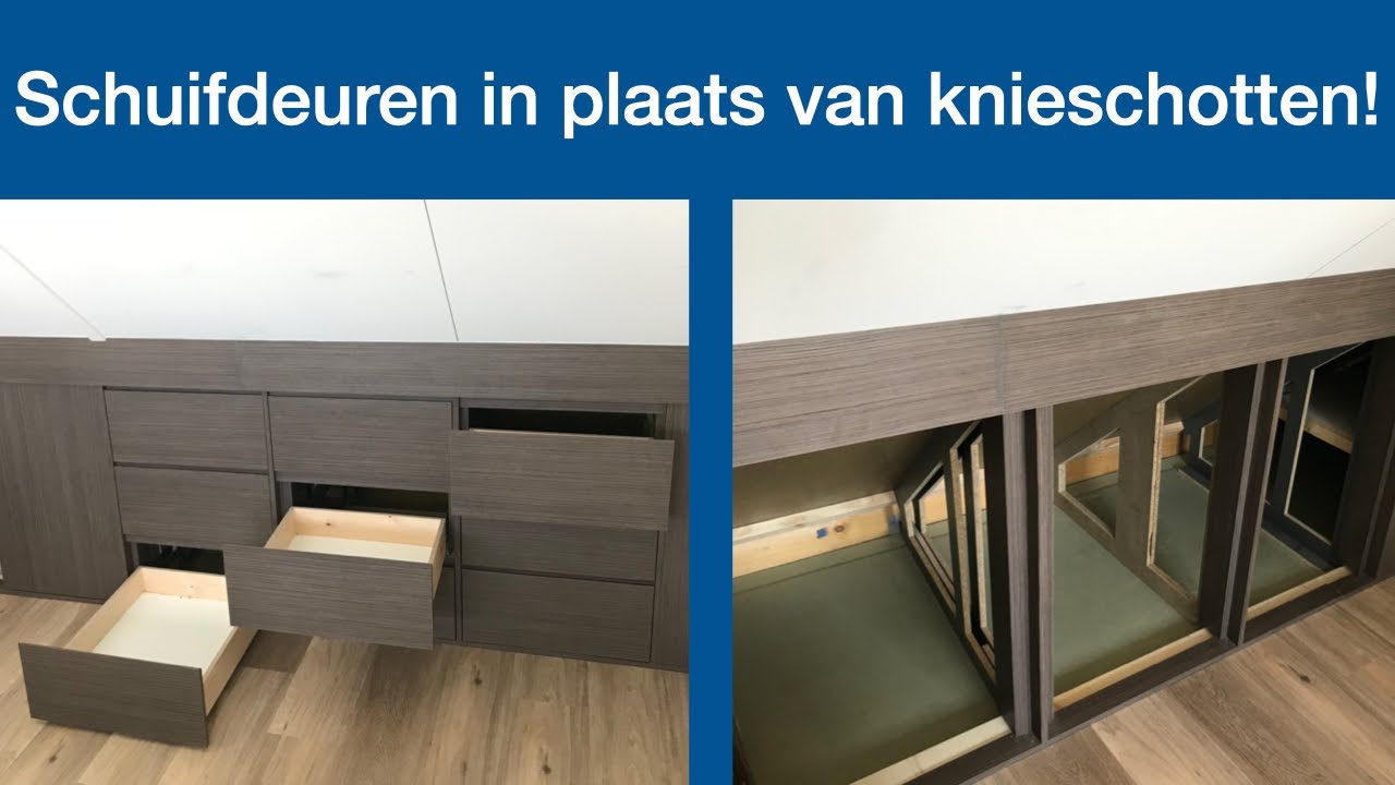 Schuifdeuren in plaats van knieschotten