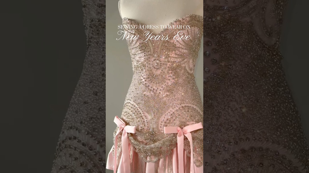 Sewing my New Years Eve dress ✨🪡 #sewing #fashion #fashiondesign #seamstress #dressmaker #sew