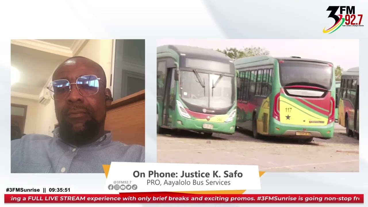 Heated conversation as PRO for Ayalolo services explains state of Ayalolo buses #3fm927  #3fmsunrise