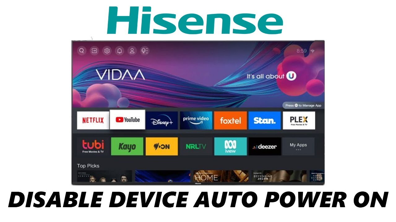 Hisense VIDAA Smart TV: How To Stop TV From Automatically Turning ON HDMI Devices