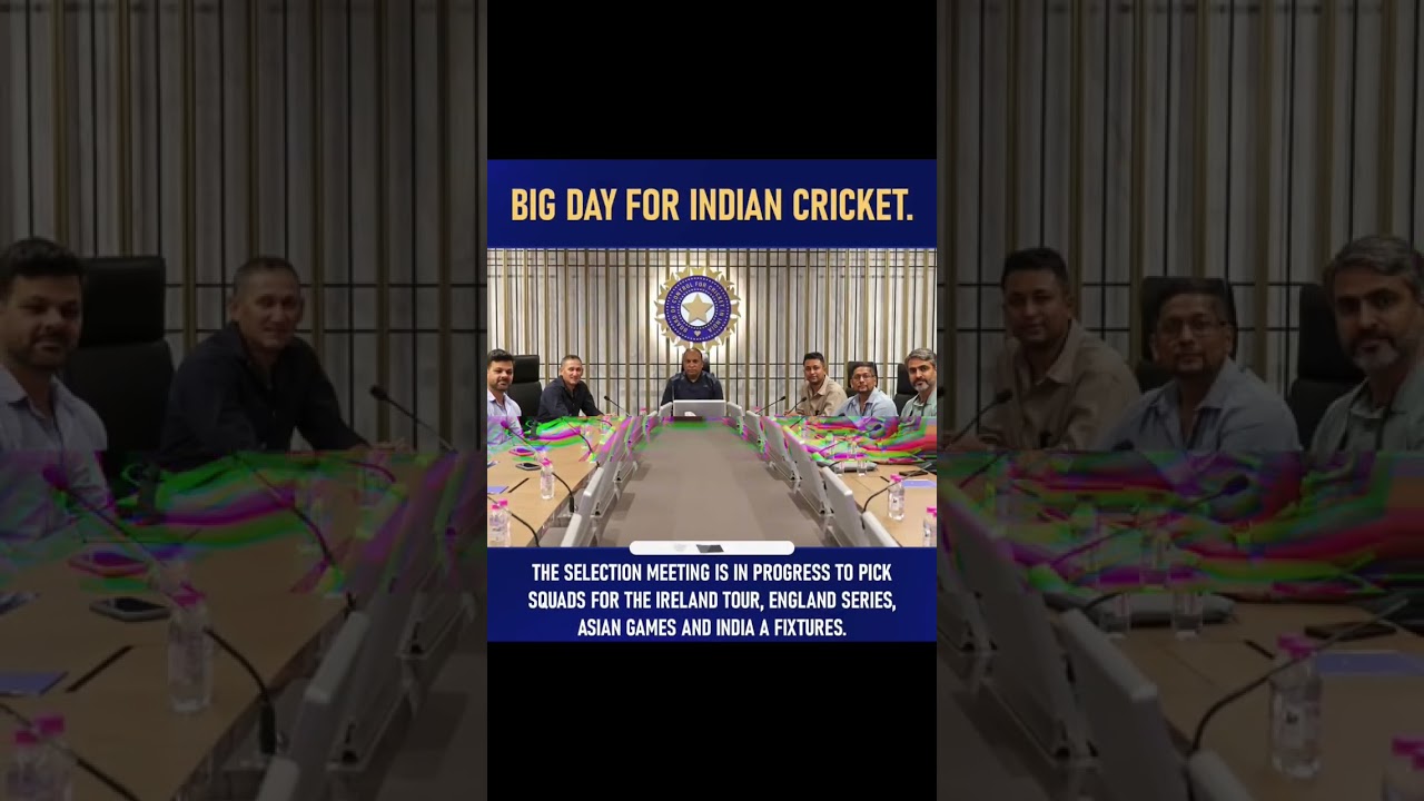 Big Day for Indian Cricket! 🇮🇳 Squad Selection Meeting in Progress 🏏