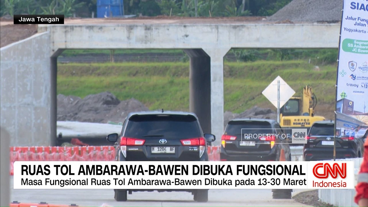 Tol Fungsional Bawen Dibuka untuk Dukung Arus Mudik dan Wisata