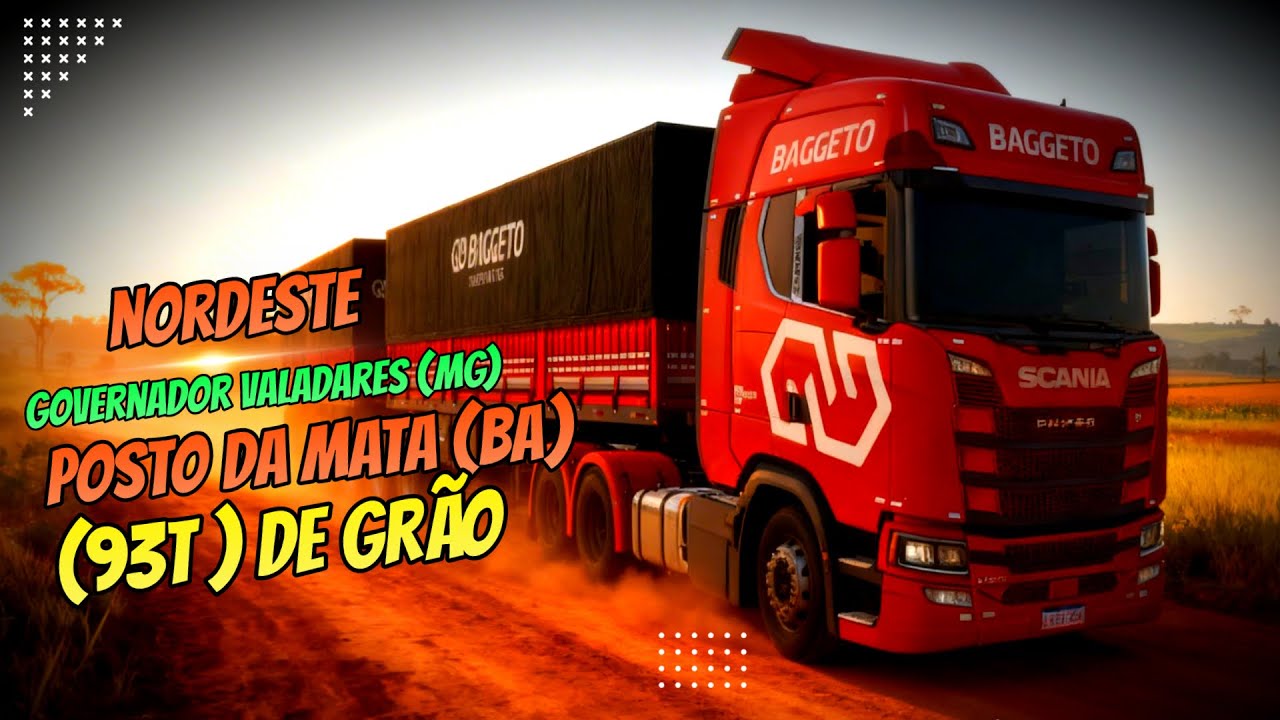 NORDESTE GOVERNADOR VALADARES X POSTO DA MAPA (BA)SIMULANDO AO MAXIMO | ETS2 LIVE