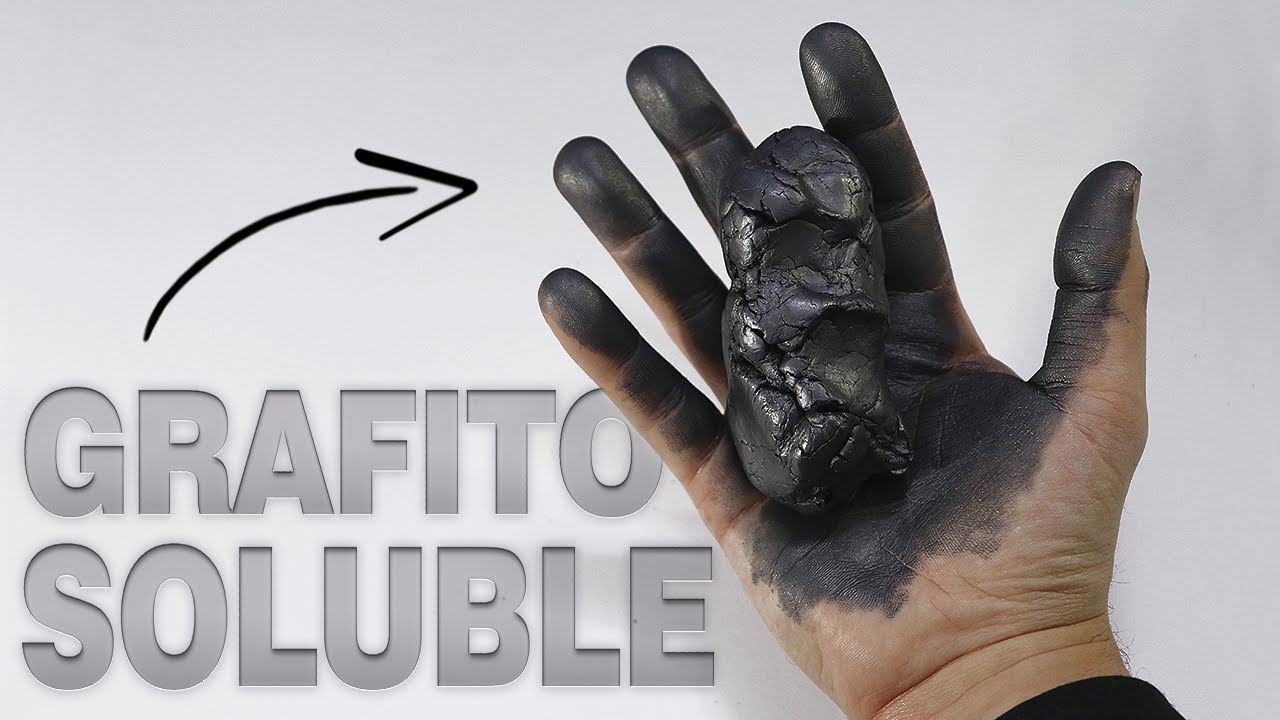 ¡Con este extraño material de dibujo se pueden hacer grandes dibujos! ¡GRAFITO SOLUBLE!