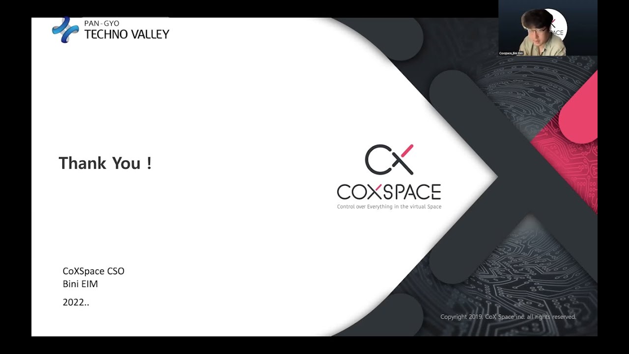 Coxspace  / 2022 Pangyo Monthly Online Meet Up 'PANGYO (Korea) X STARTUPWORLD (EU)'